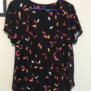 Alfani I short sleeved patterned top